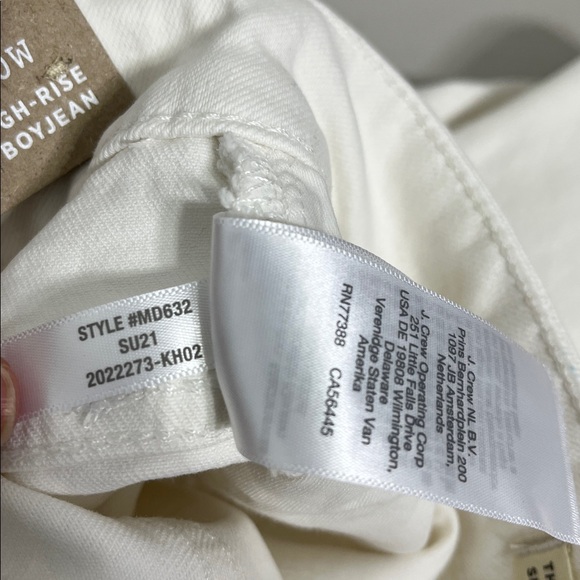 Madewell NWT The Plus‎ High-Rise Slim Boyjean in Tile White size 20W - Picture 12 of 13